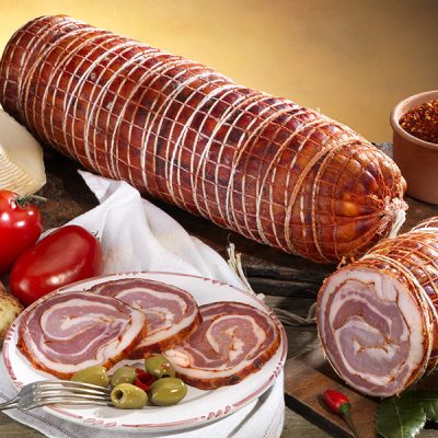 PANCETTA ARROTOLATA SAP IN PEZZATURA DA 600 GR CIRCA