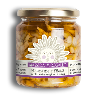 MELANZANE A FILETTI IN EVO 215 GR MIROGALLO