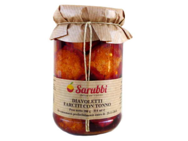 DIAVOLETTI FARCITI CON TONNO 180 GR SARUBBI