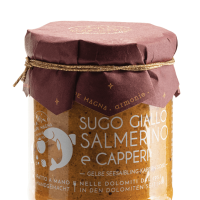 SUGO GIALLO SALMERINO E CAPPERI 180 GR ALPE MAGNA