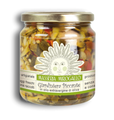 GIARDINIERA PICCANTE IN E.V.O. 215 GR MIROGALLO