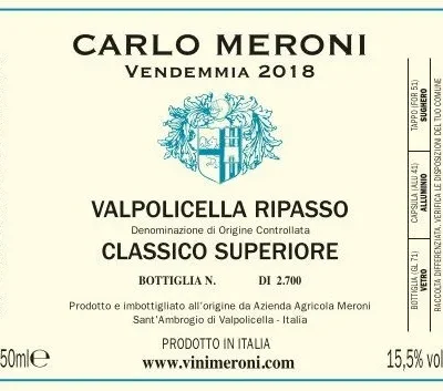 VALPOLICELLA RIPASSO DOC MERONI