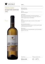 RIBOLLA GIALLA DOC COLLI ORIENTALI VIE D'ALT